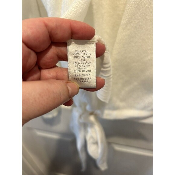 LC Lauren Conrad Runway Collection Lace Open Back Sweater  XL  Holiday‎ Party - Picture 10 of 11